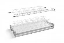 Сушка для посуды BASIC 1 L-600 мм белая, для плиты 16-18мм